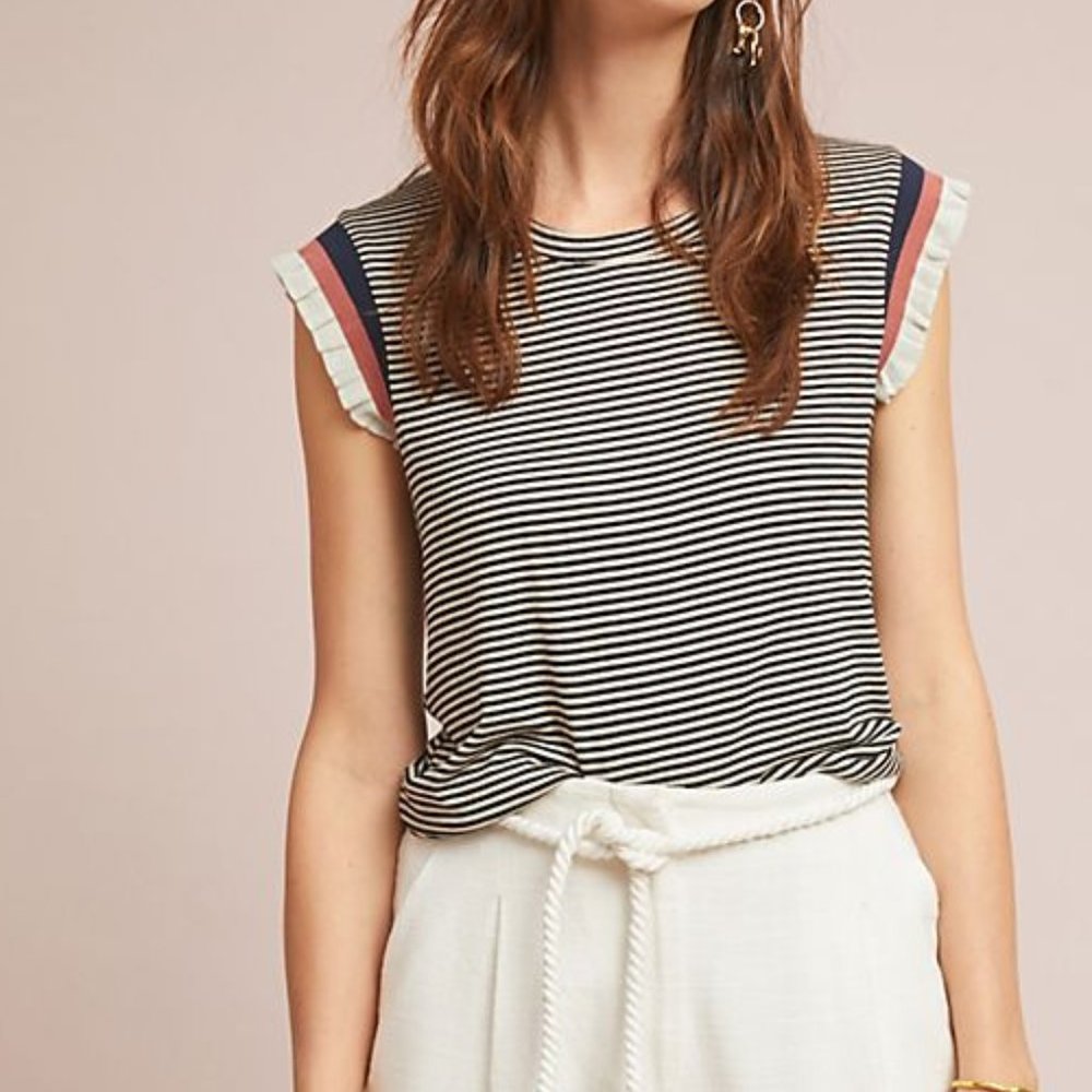 Dolan Left Coast "Camrose" Flutter-sleeve Tee